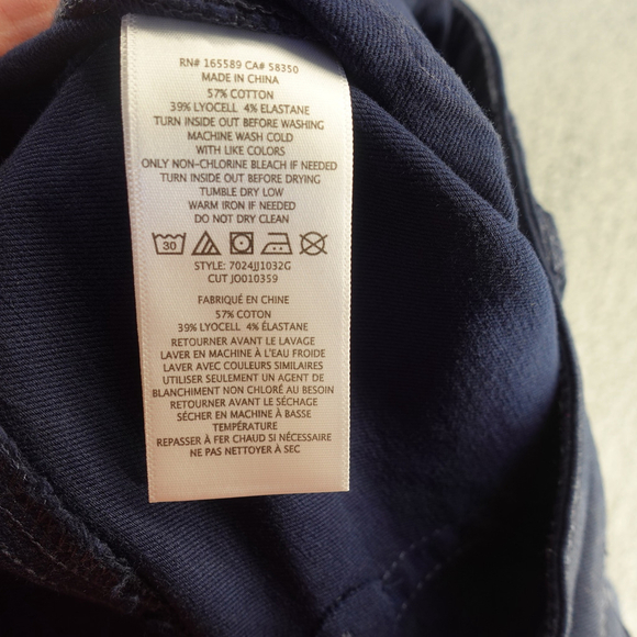 JOIE High Rise Park Skinny G NAVY Size 26 - Picture 12 of 13